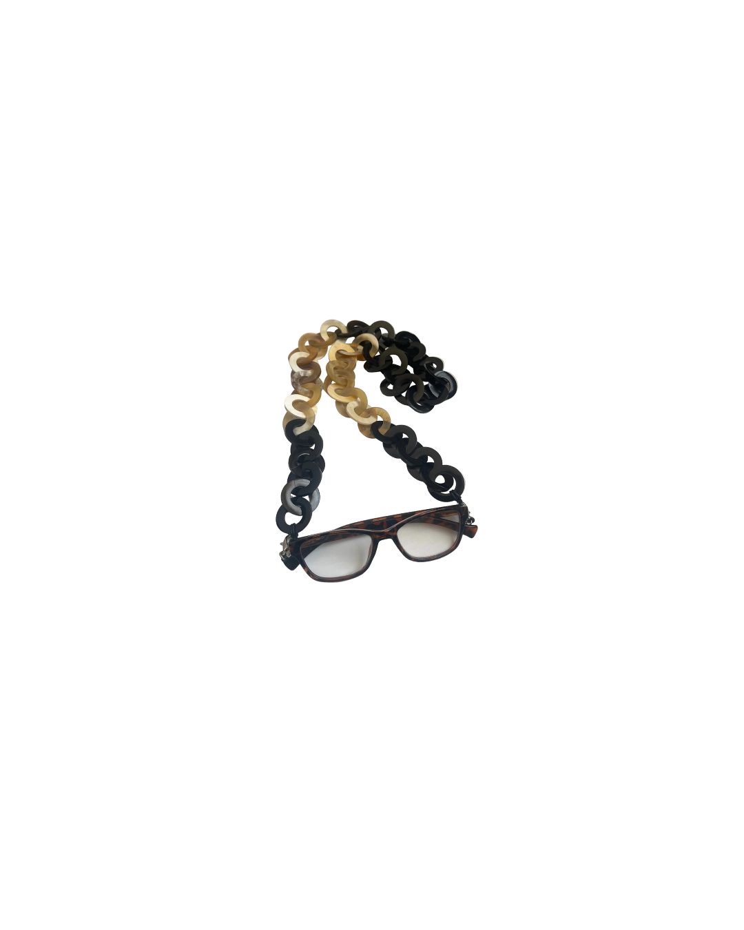 Buffalo Horn Link Eyeglass Holder – Artisan Carved & NYC Finished
