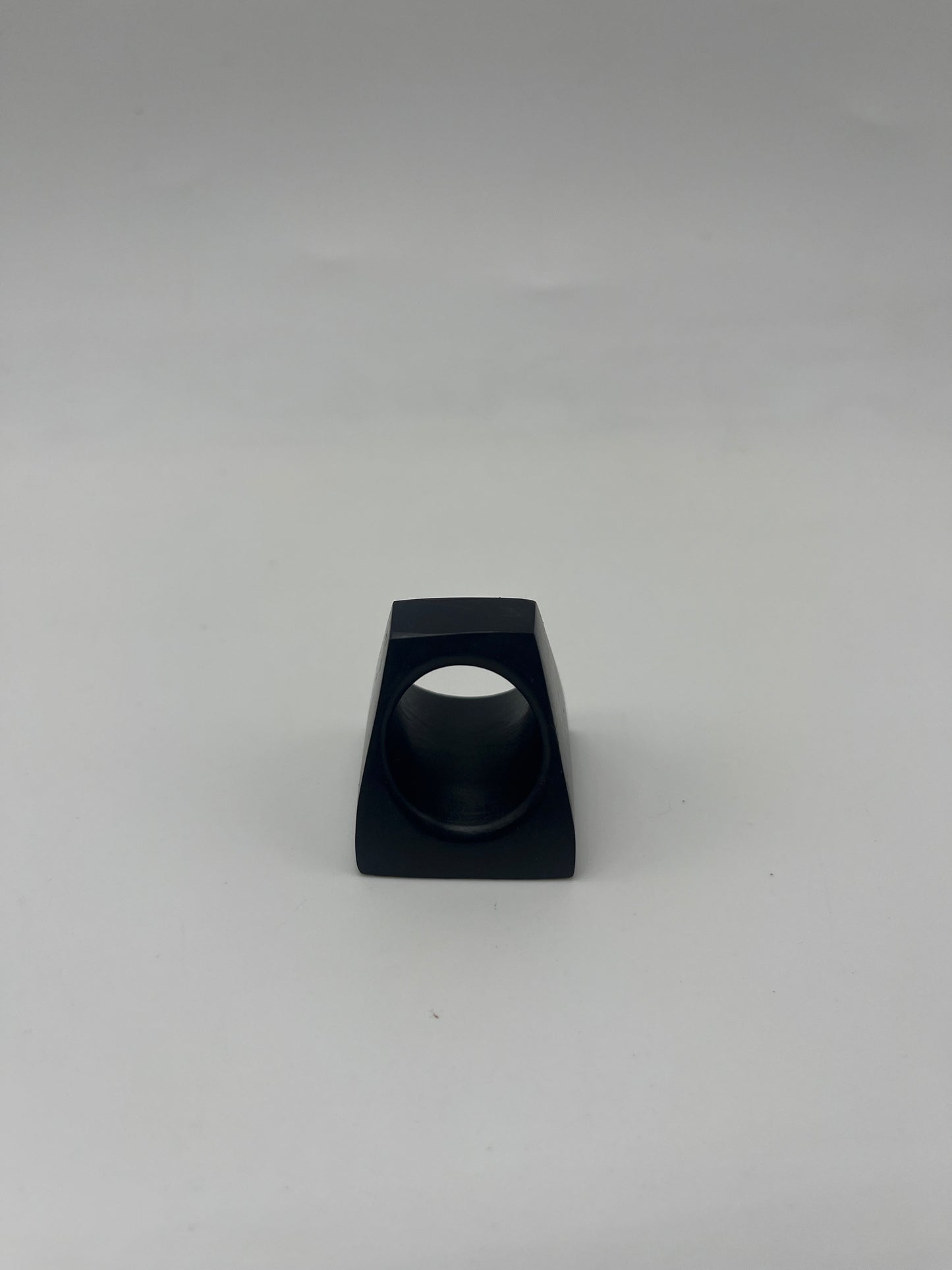 Handcrafted Ebony Wood Square Ring from Mali