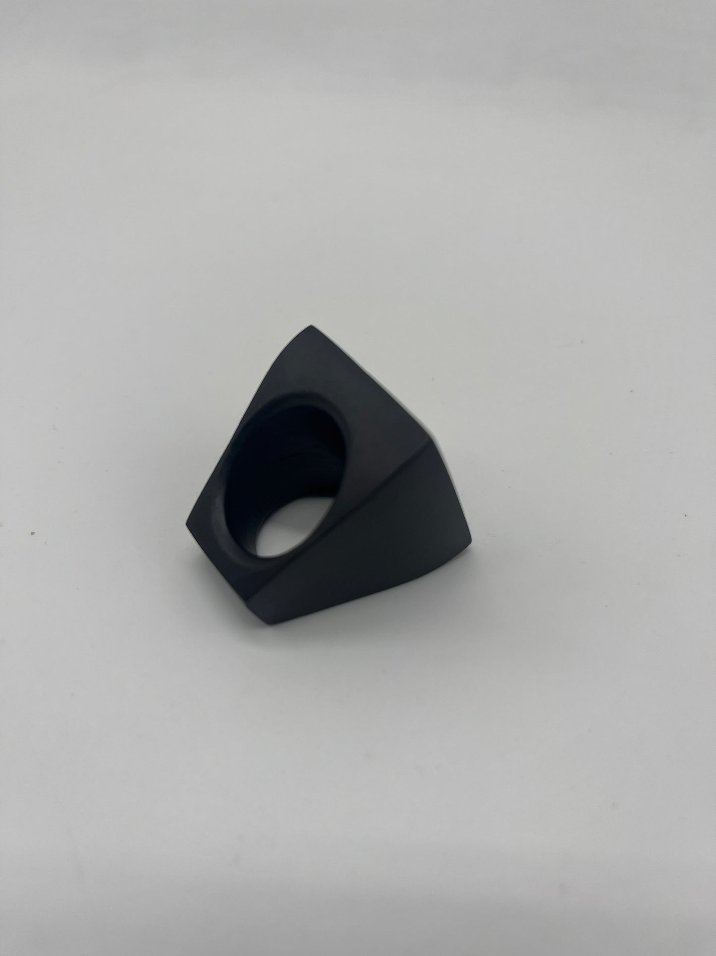 Handcrafted Ebony Wood Square Ring from Mali