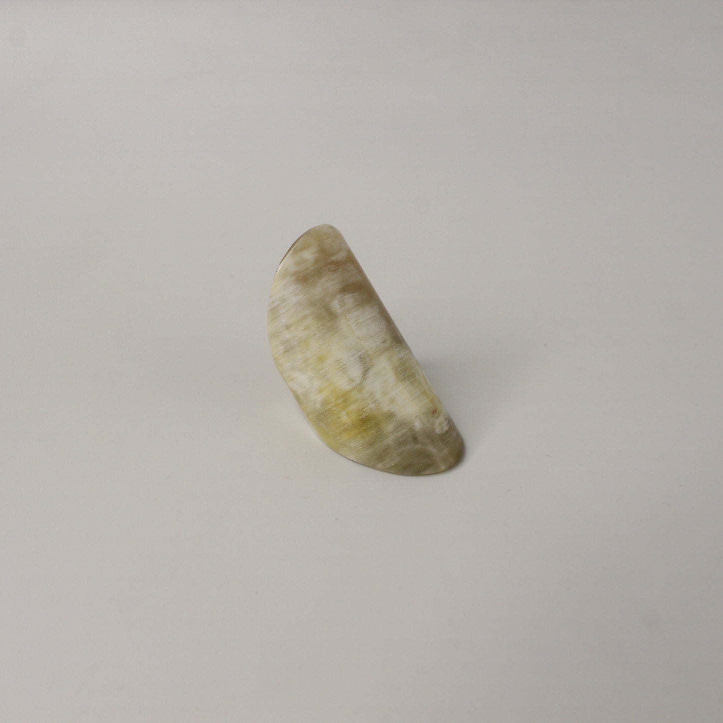 Oversized Cigar Band Horn Ring