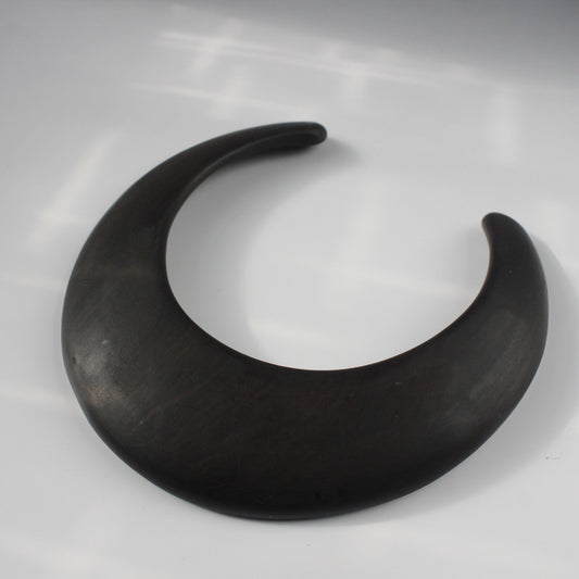 Handcrafted Ebony Wood Choker Necklace from Mali