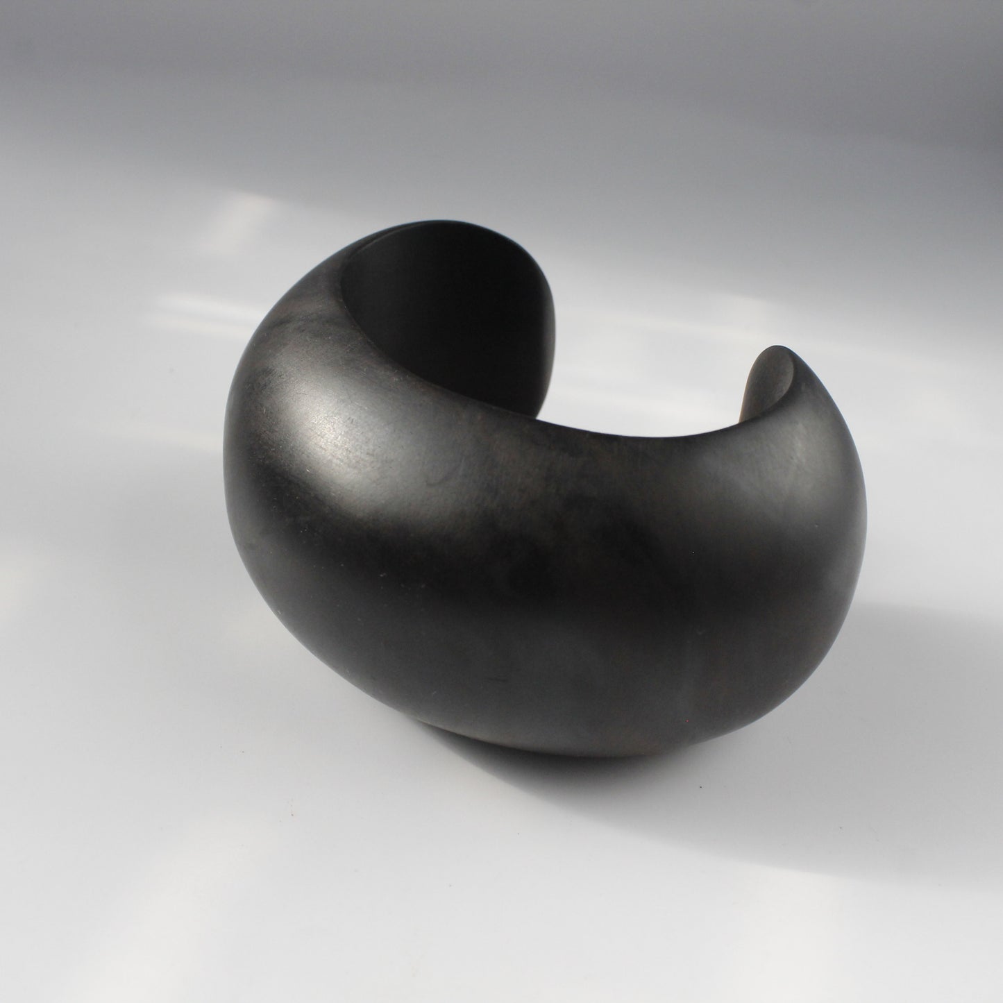 Handcrafted Ebony Wood Cuff Bracelet Responsibly Sourced from Mali