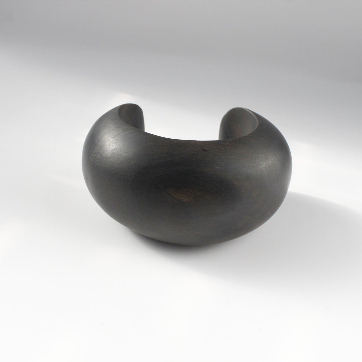 Handcrafted Ebony Wood Cuff Bracelet Responsibly Sourced from Mali