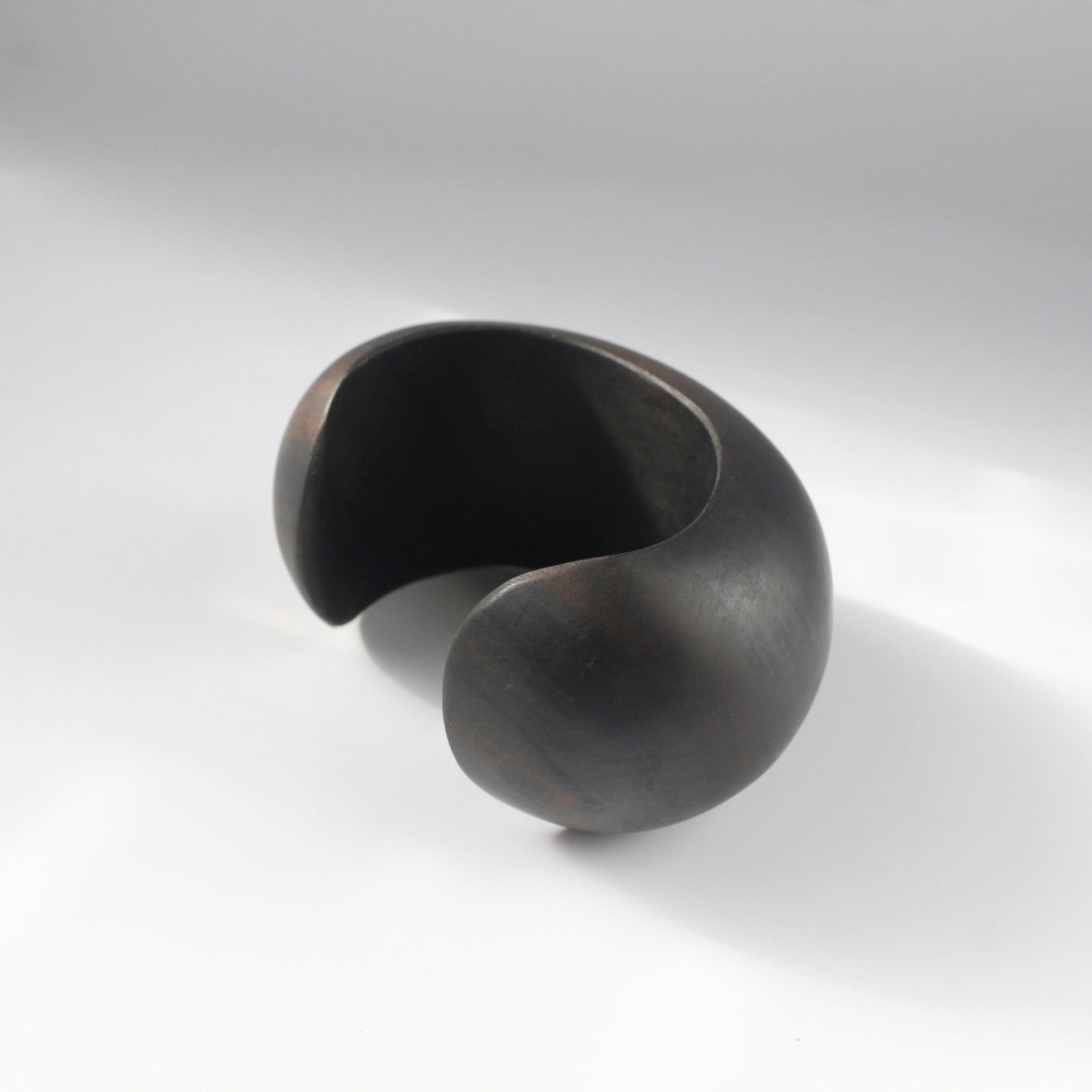 Handcrafted Ebony Wood Cuff Bracelet Responsibly Sourced from Mali