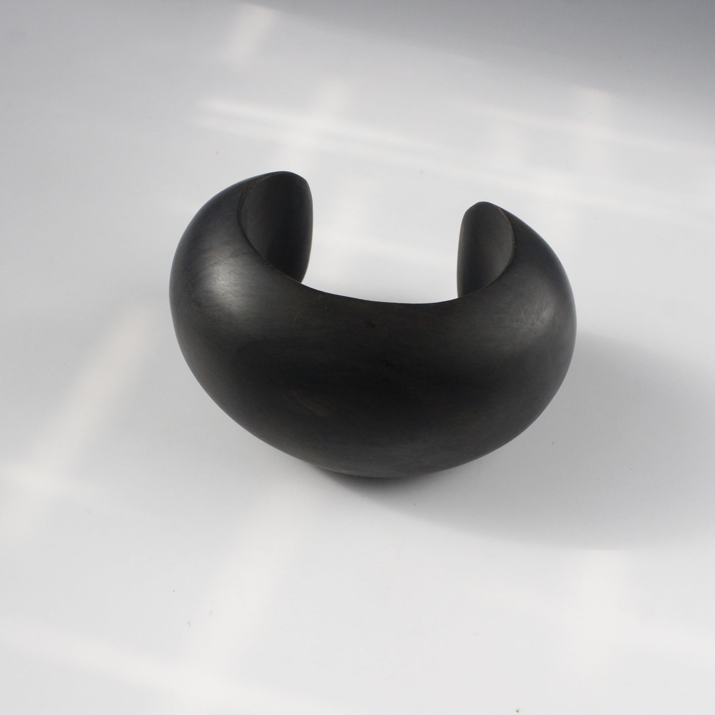 Handcrafted Ebony Wood Cuff Bracelet Responsibly Sourced from Mali