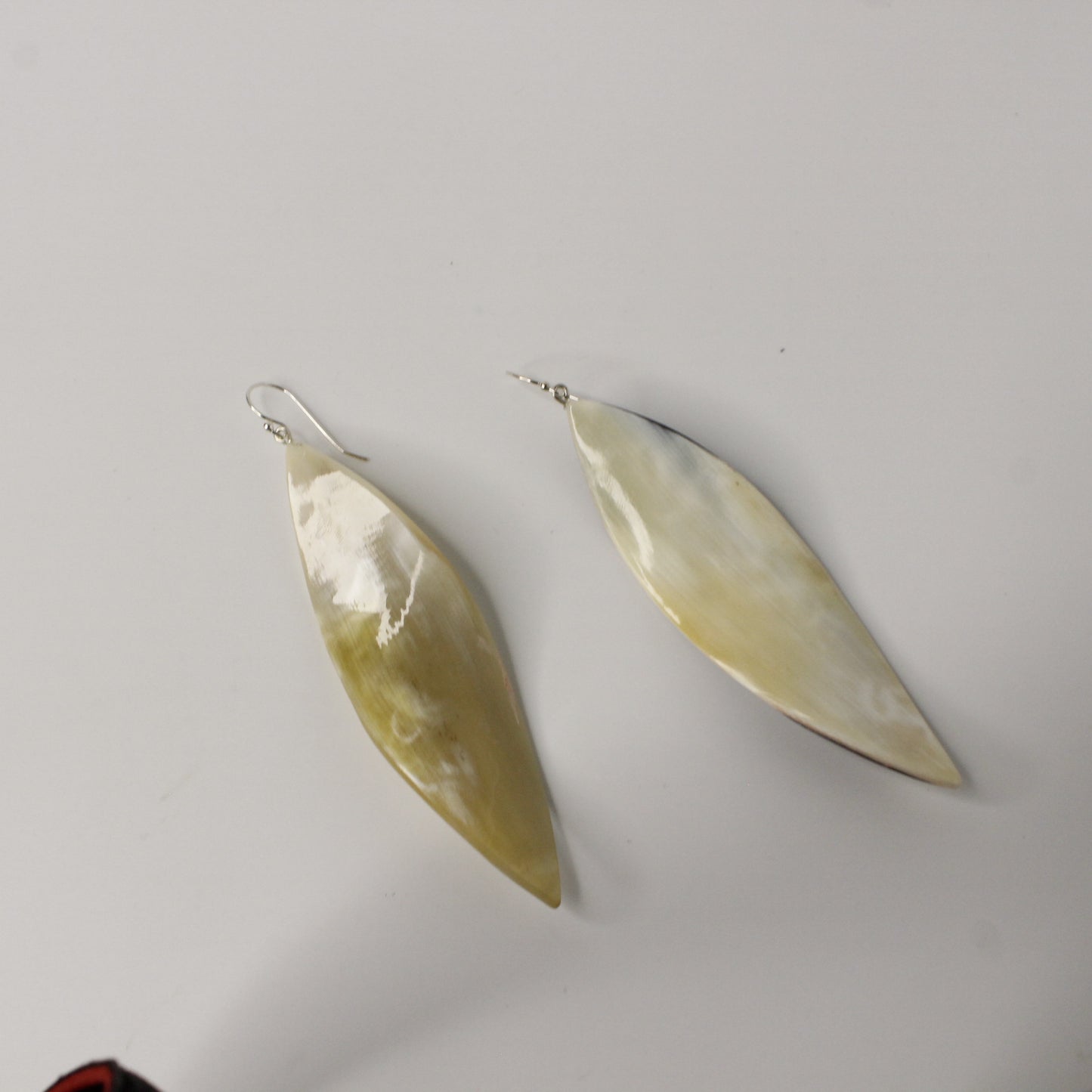 Oversized Horn Earring Twisted Marquise