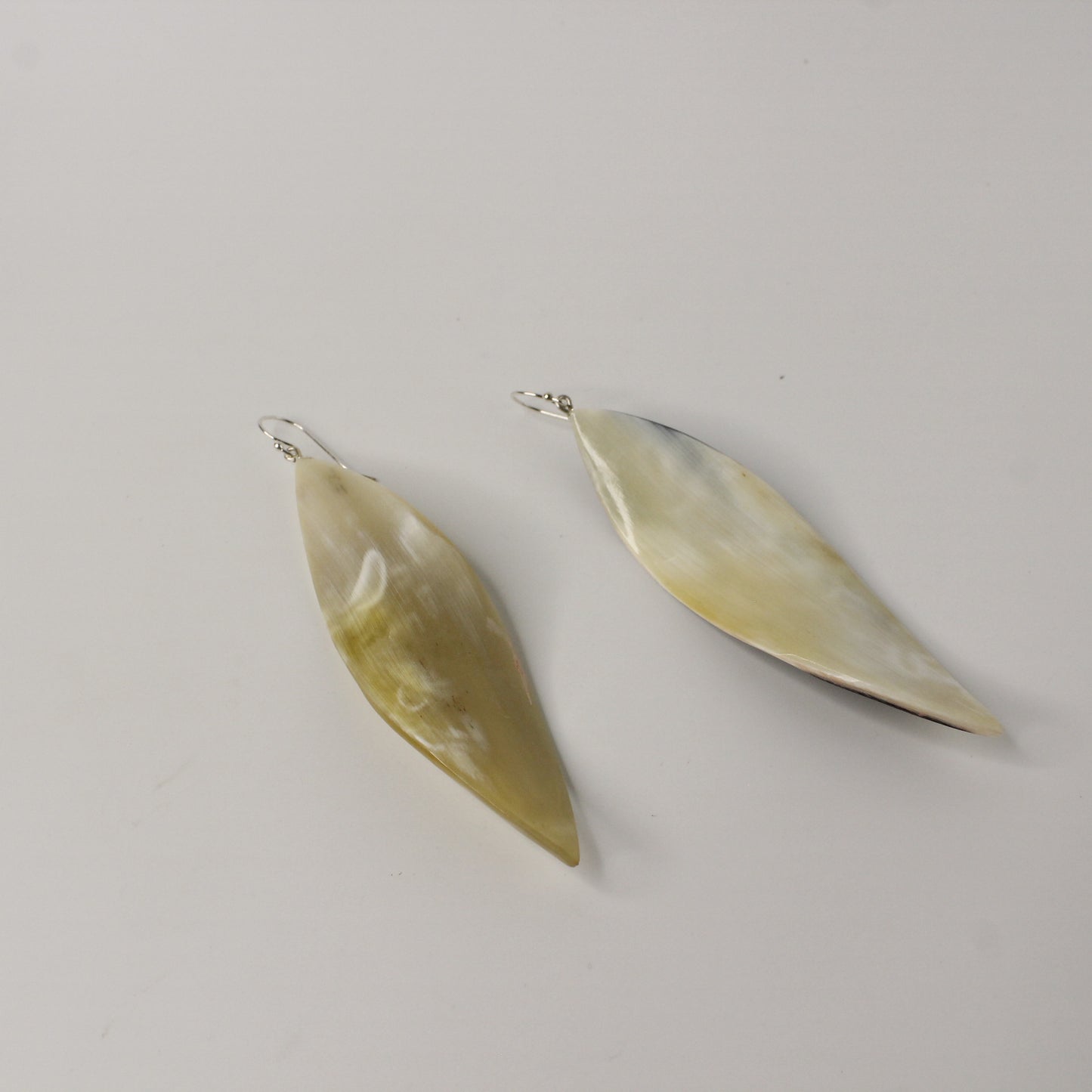 Oversized Horn Earring Twisted Marquise