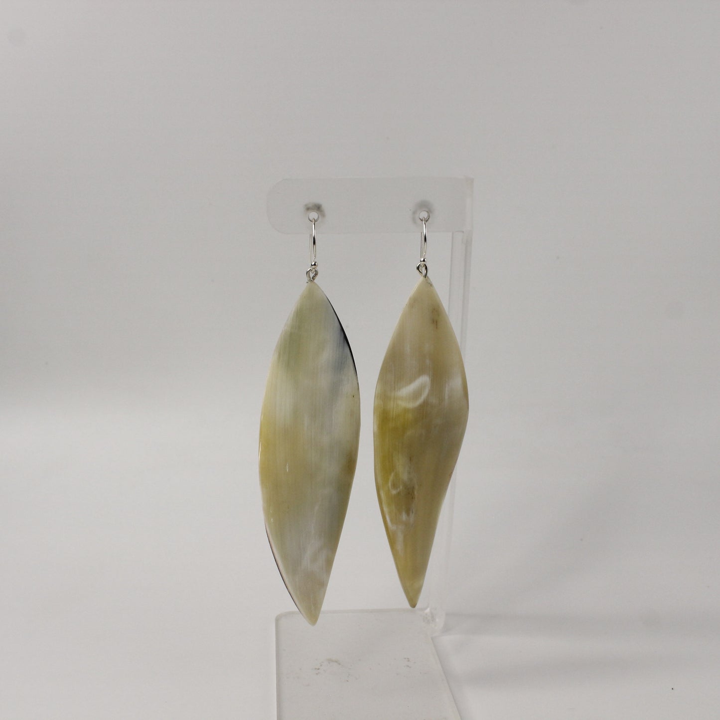 Oversized Horn Earring Twisted Marquise