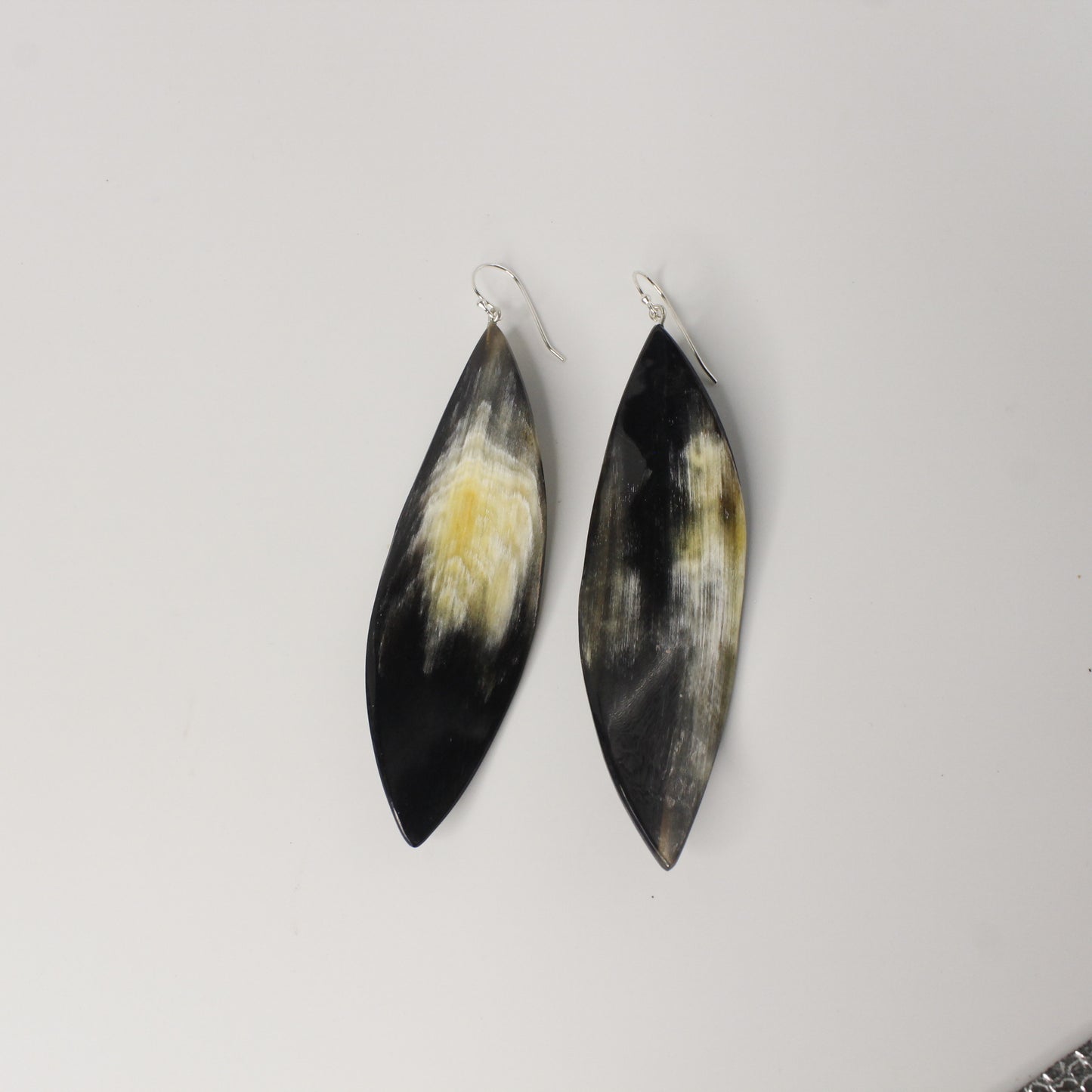 Oversized Horn Earring Twisted Marquise