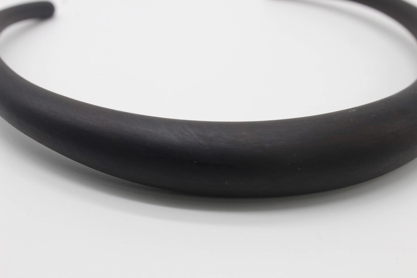 Handcrafted Ebony Wood Graduated Collar Necklace