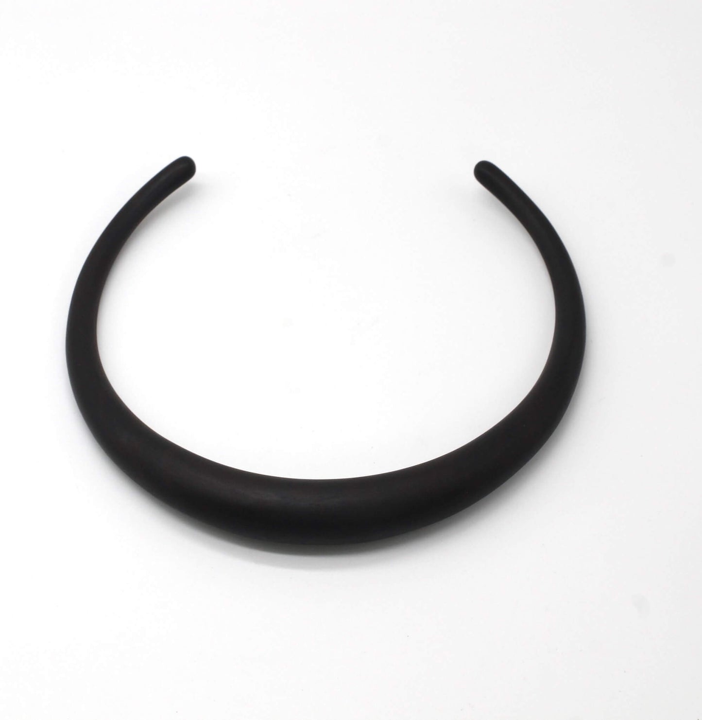 Handcrafted Ebony Wood Graduated Collar Necklace