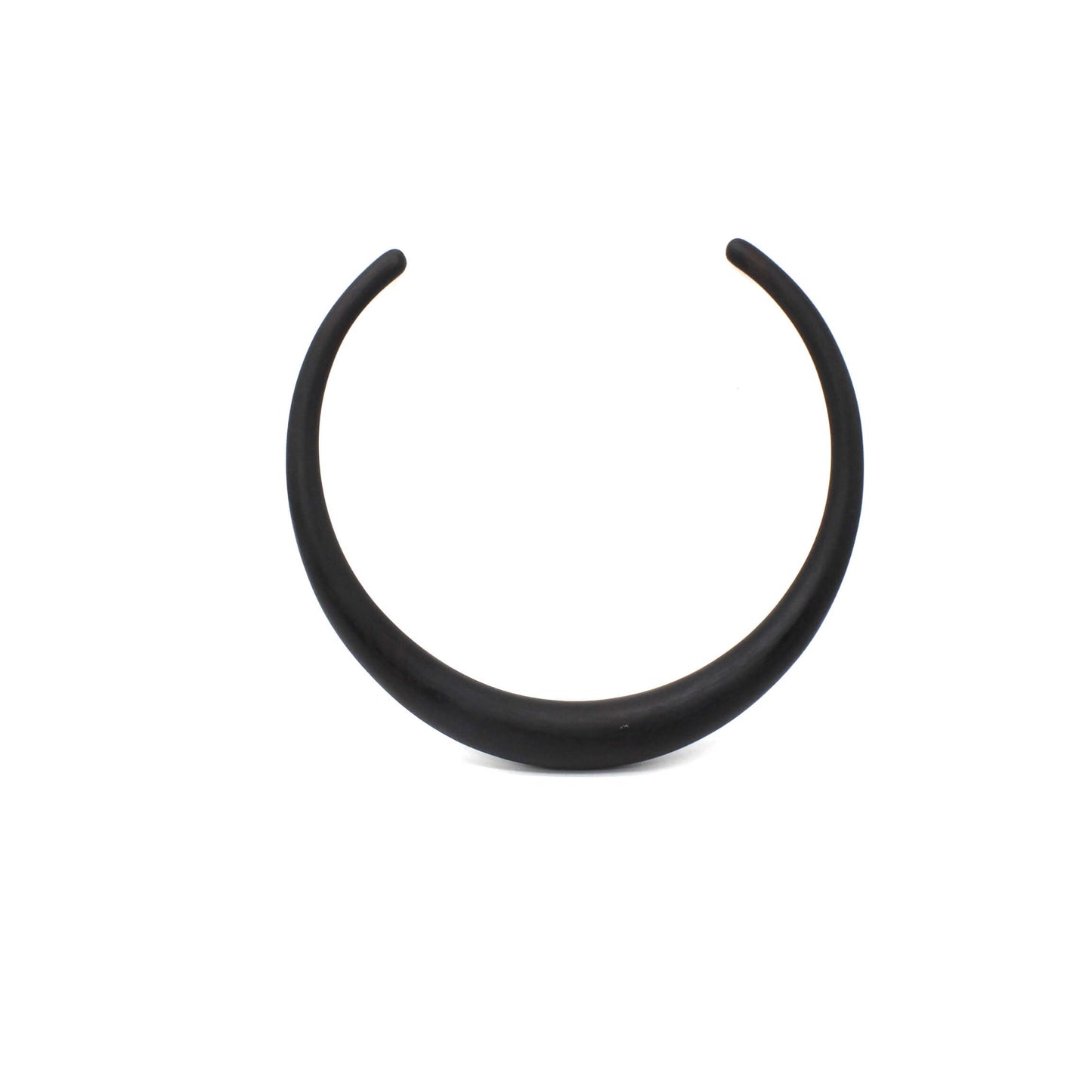 Handcrafted Ebony Wood Graduated Collar Necklace