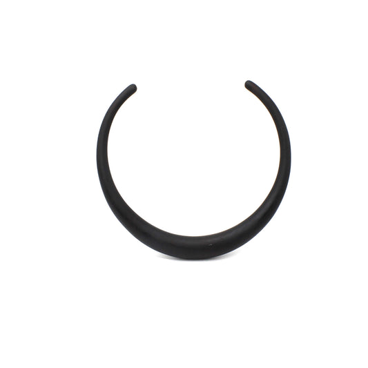 Handcrafted Ebony Wood Graduated Collar Necklace