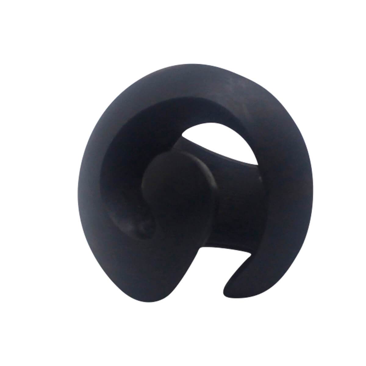 Handcrafted Ebony Wood Swirl Ring from Mali
