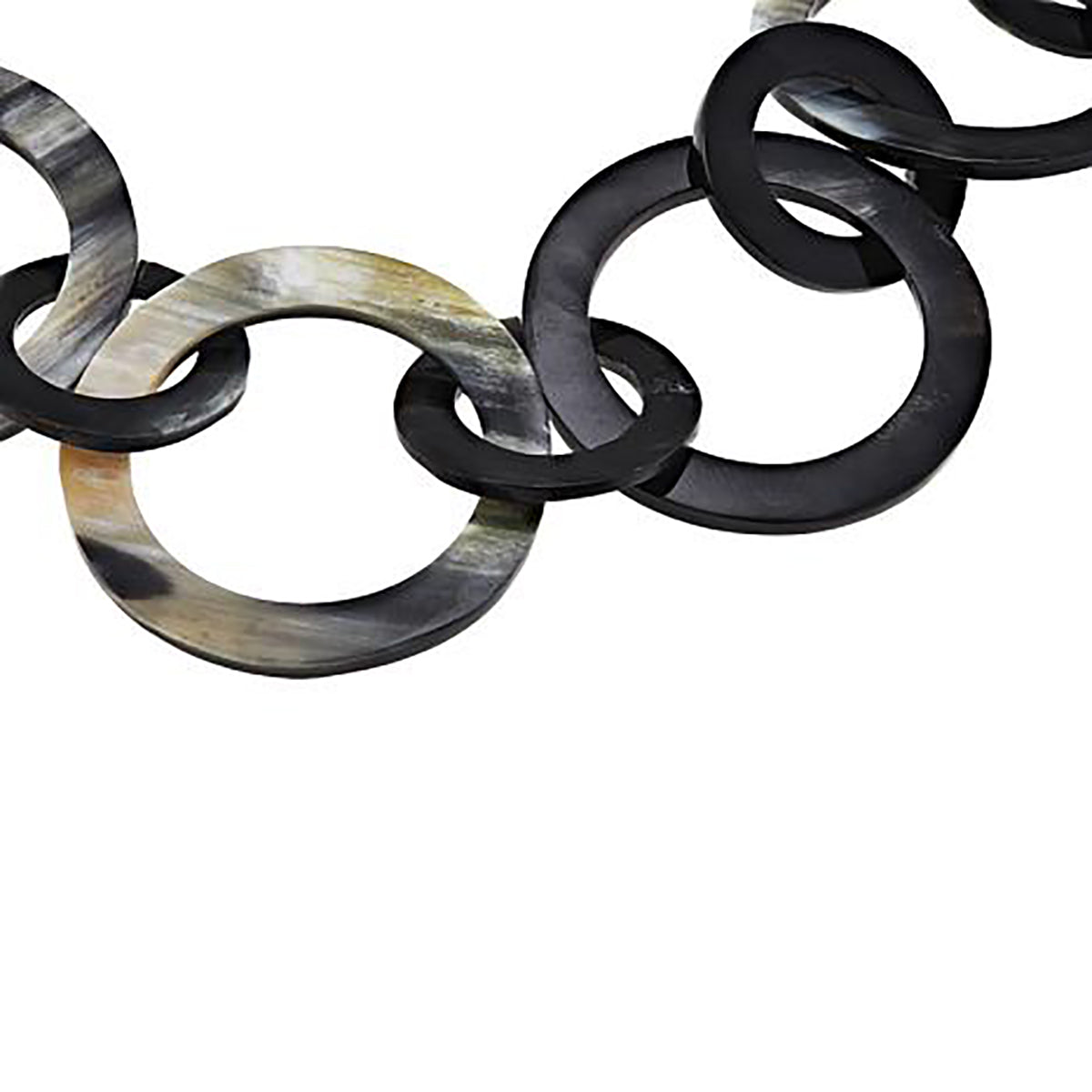 Horn Link Statement Necklace Uma 26"