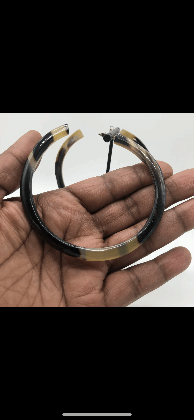 Oversized Horn Hoops 90MM