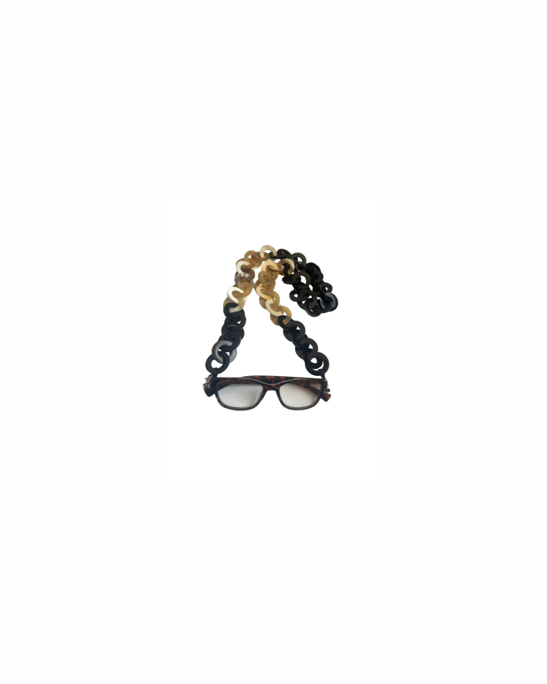 Buffalo Horn Link Eyeglass Holder – Artisan Carved & NYC Finished