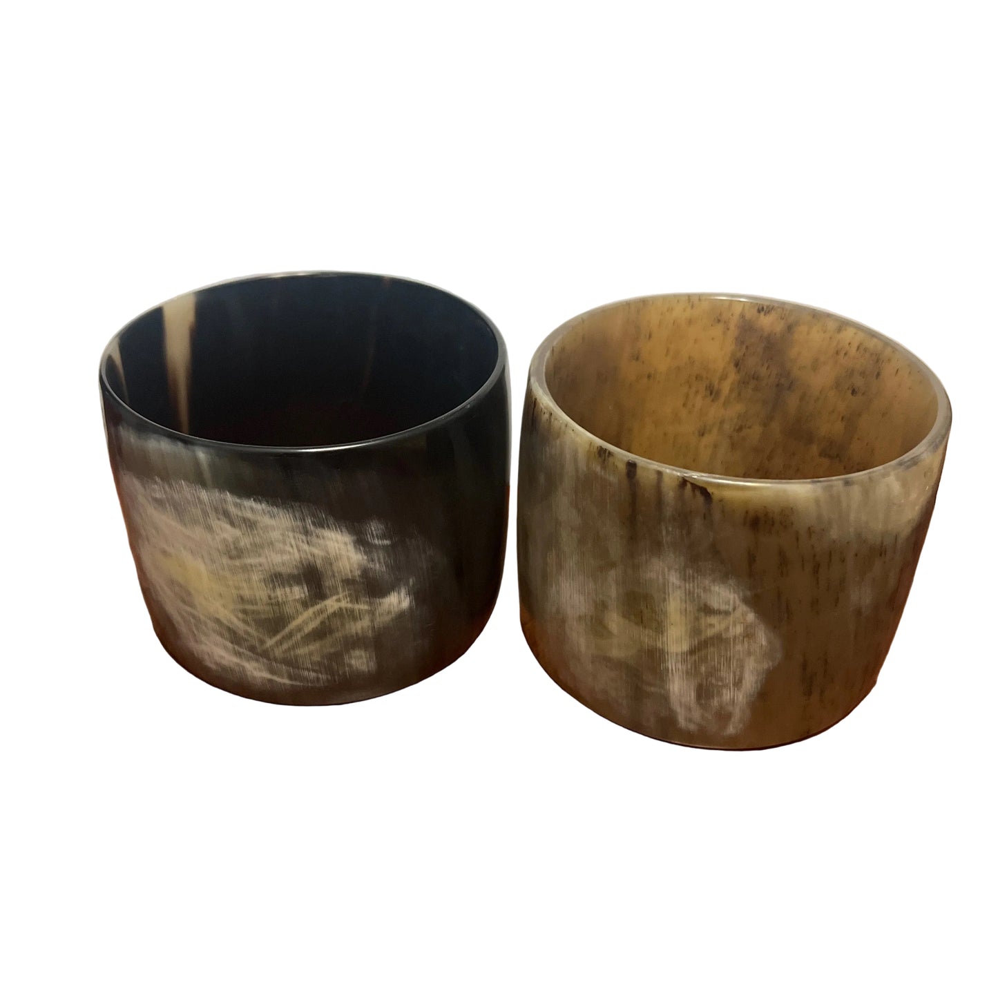 55MM Buffalo Horn Slip on Bangle  — Handmade, Sustainable, Black & Brown