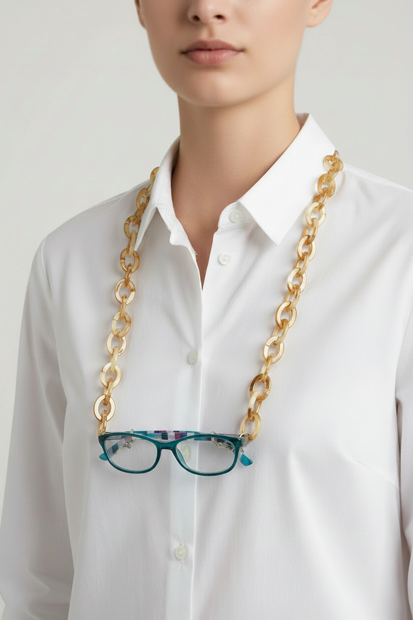Chunky Horn Link Eyeglass Holder