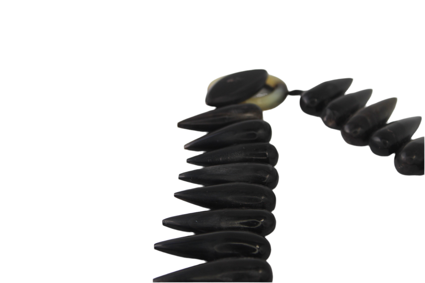 Handcrafted Bold Tribal Spike Horn Necklace