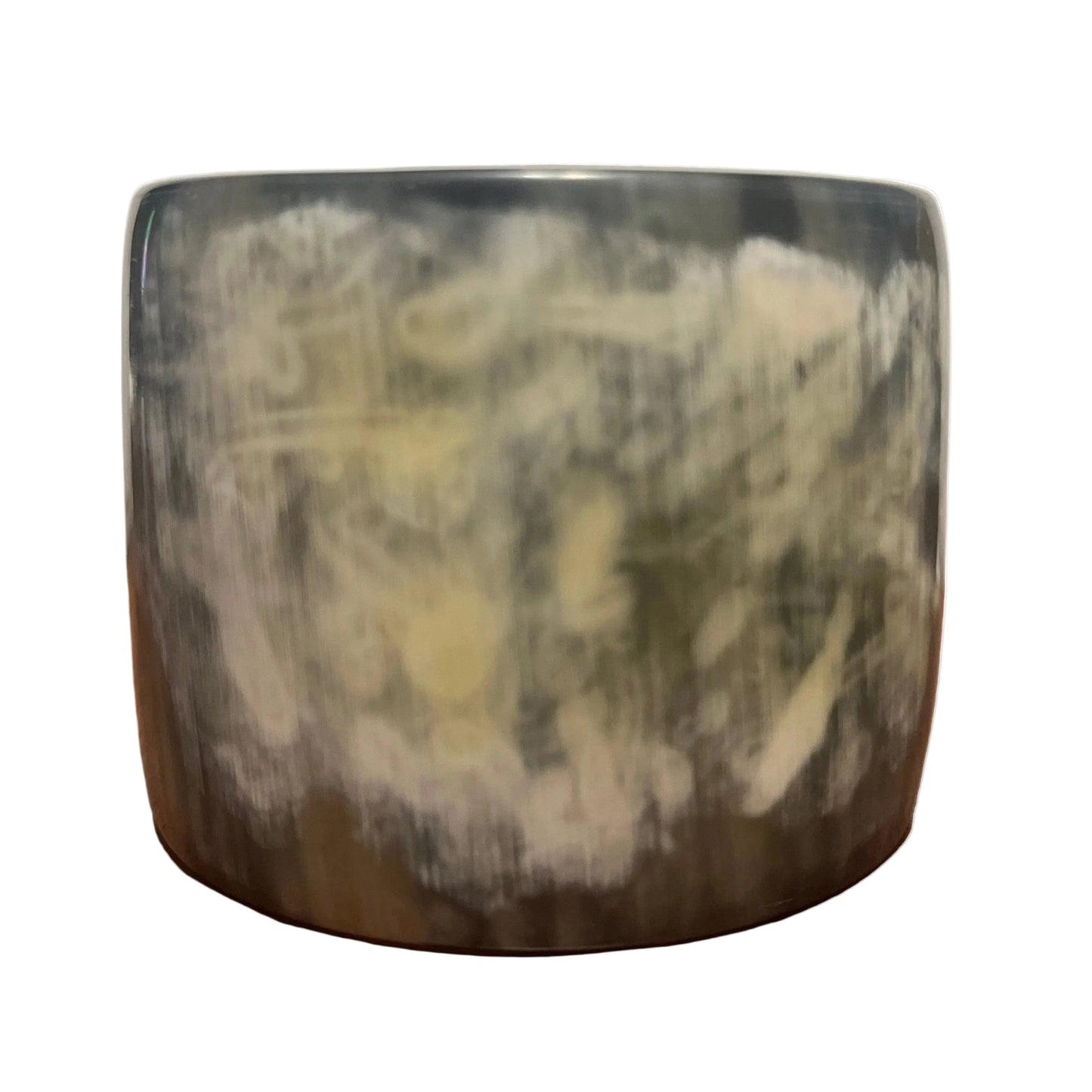 55MM Buffalo Horn Slip on Bangle  — Handmade, Sustainable, Black & Brown
