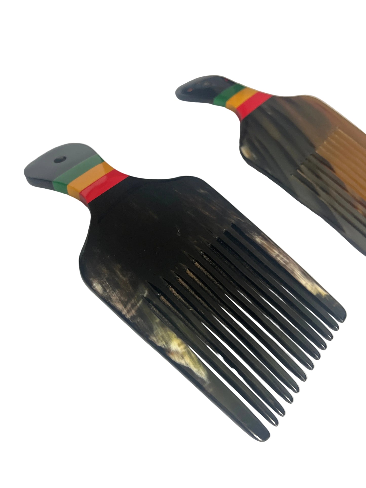 Horn Hair Pick Juneteenth Enamel