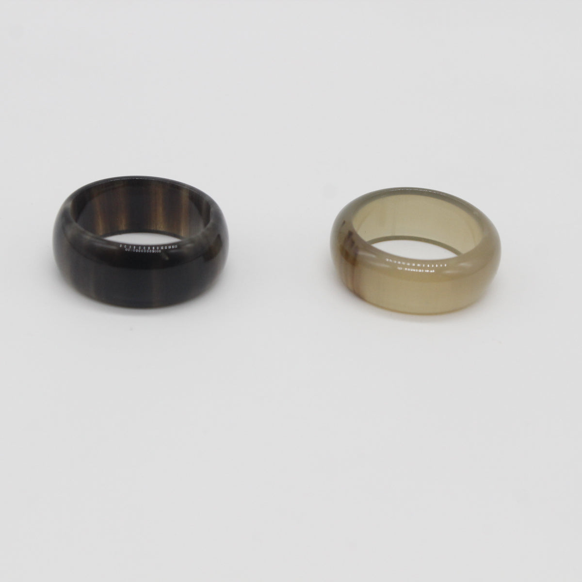 8MM Buffalo Horn Band Ring – Sustainable Unisex Natural Horn Jewelry