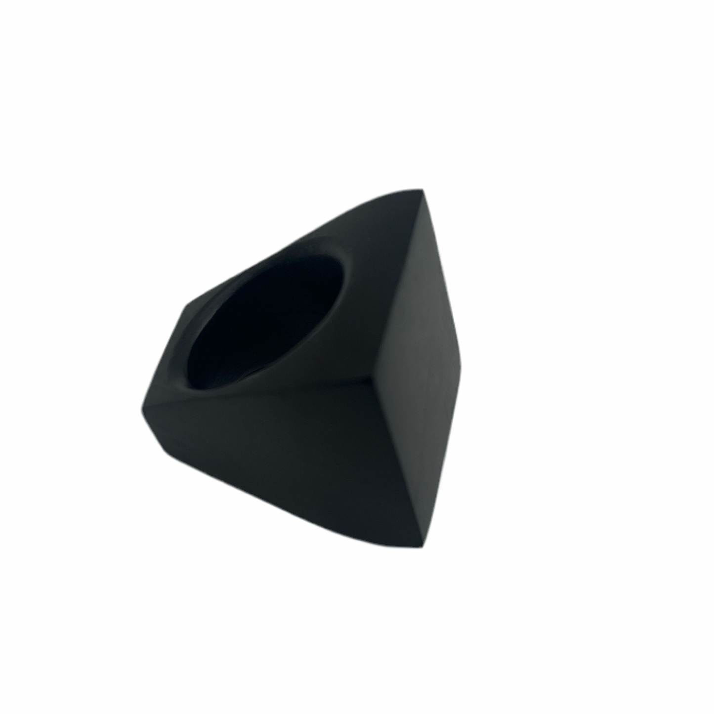 Handcrafted Ebony Wood Square Ring from Mali