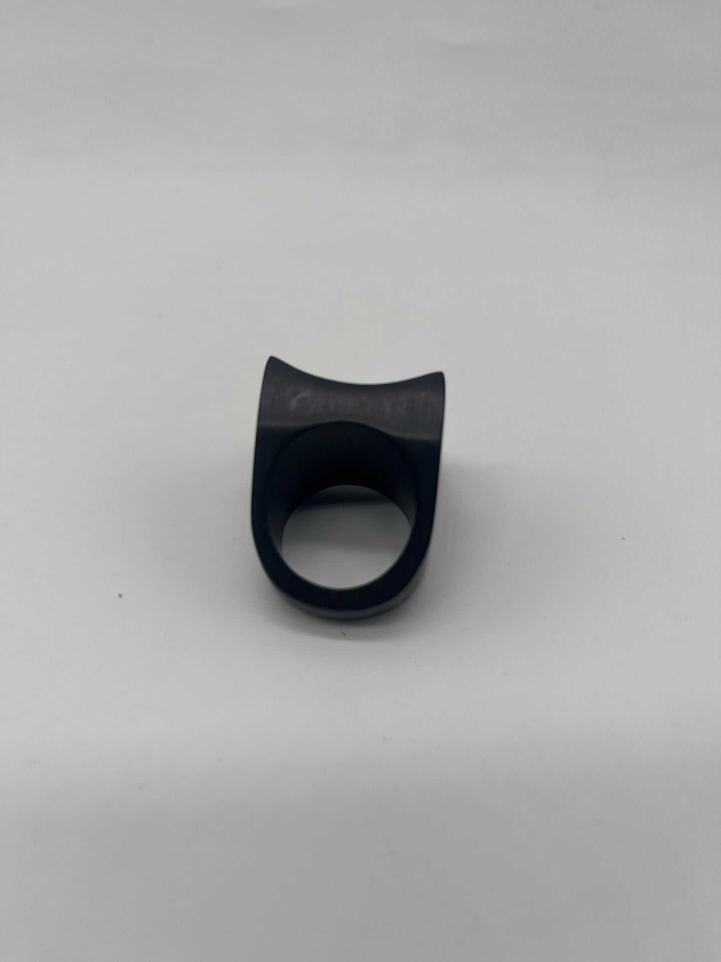 Handcrafted ebony wood statement square ring from Mali