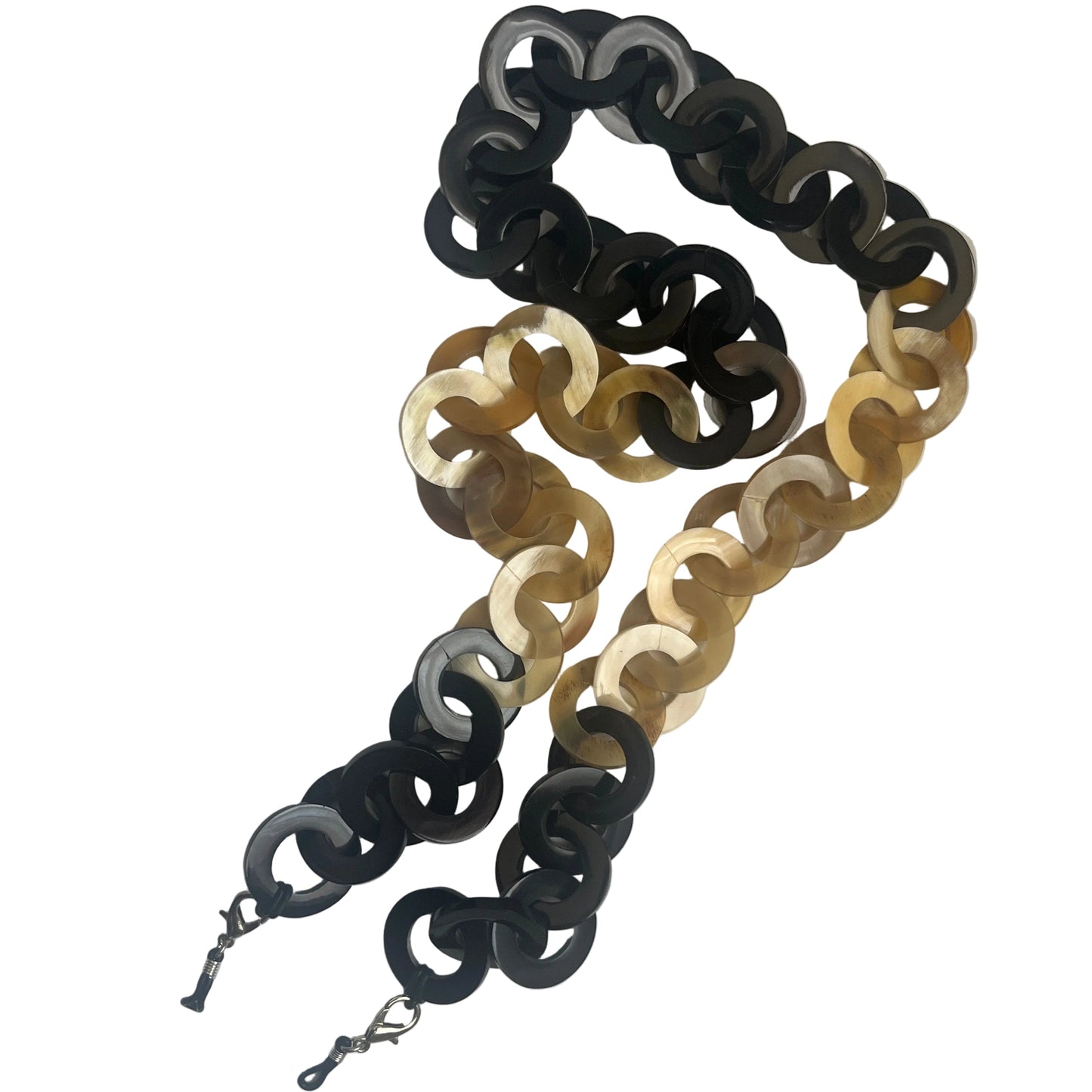 Buffalo Horn Link Eyeglass Holder – Artisan Carved & NYC Finished