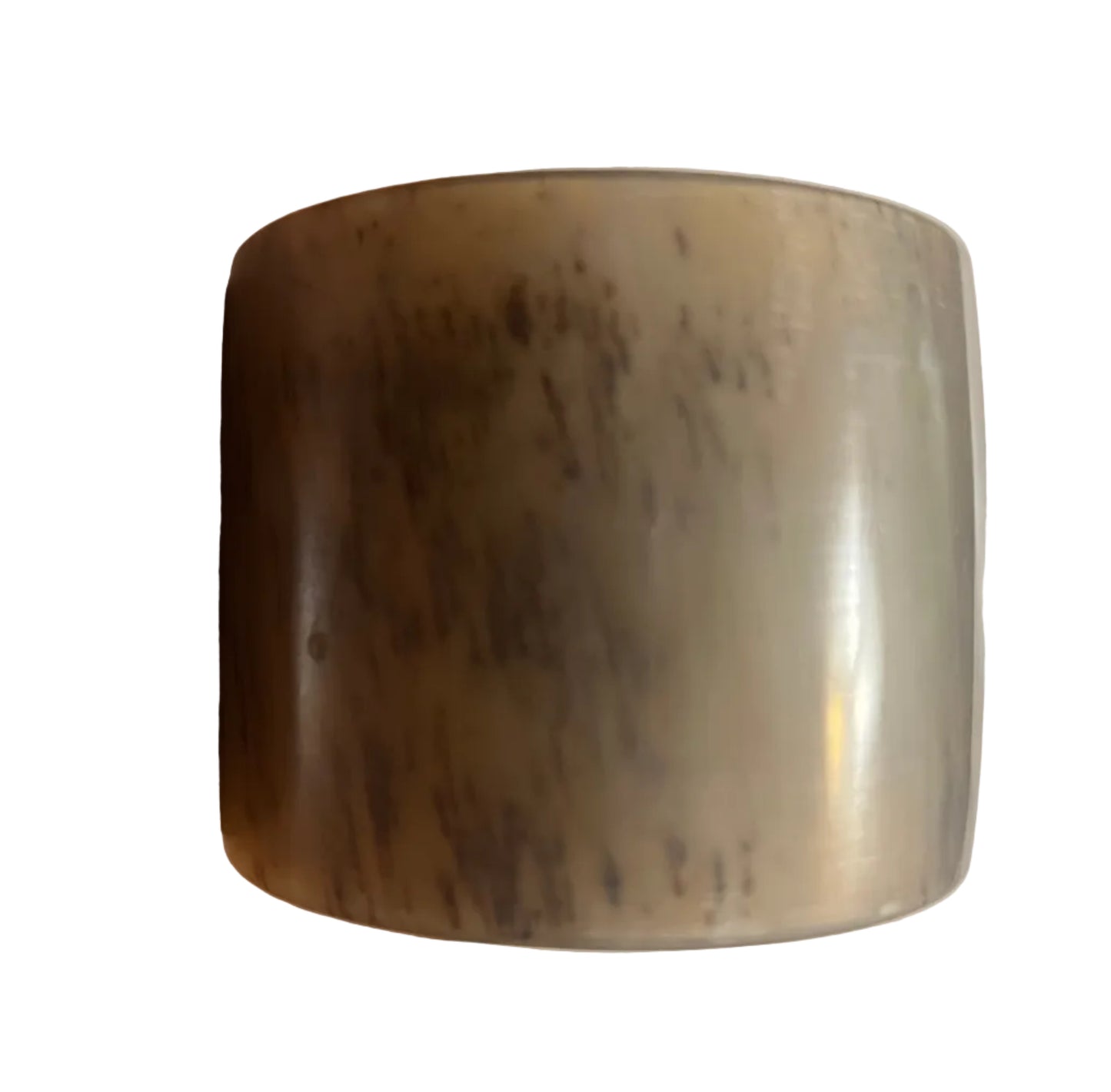 55MM Buffalo Horn Slip on Bangle  — Handmade, Sustainable, Black & Brown