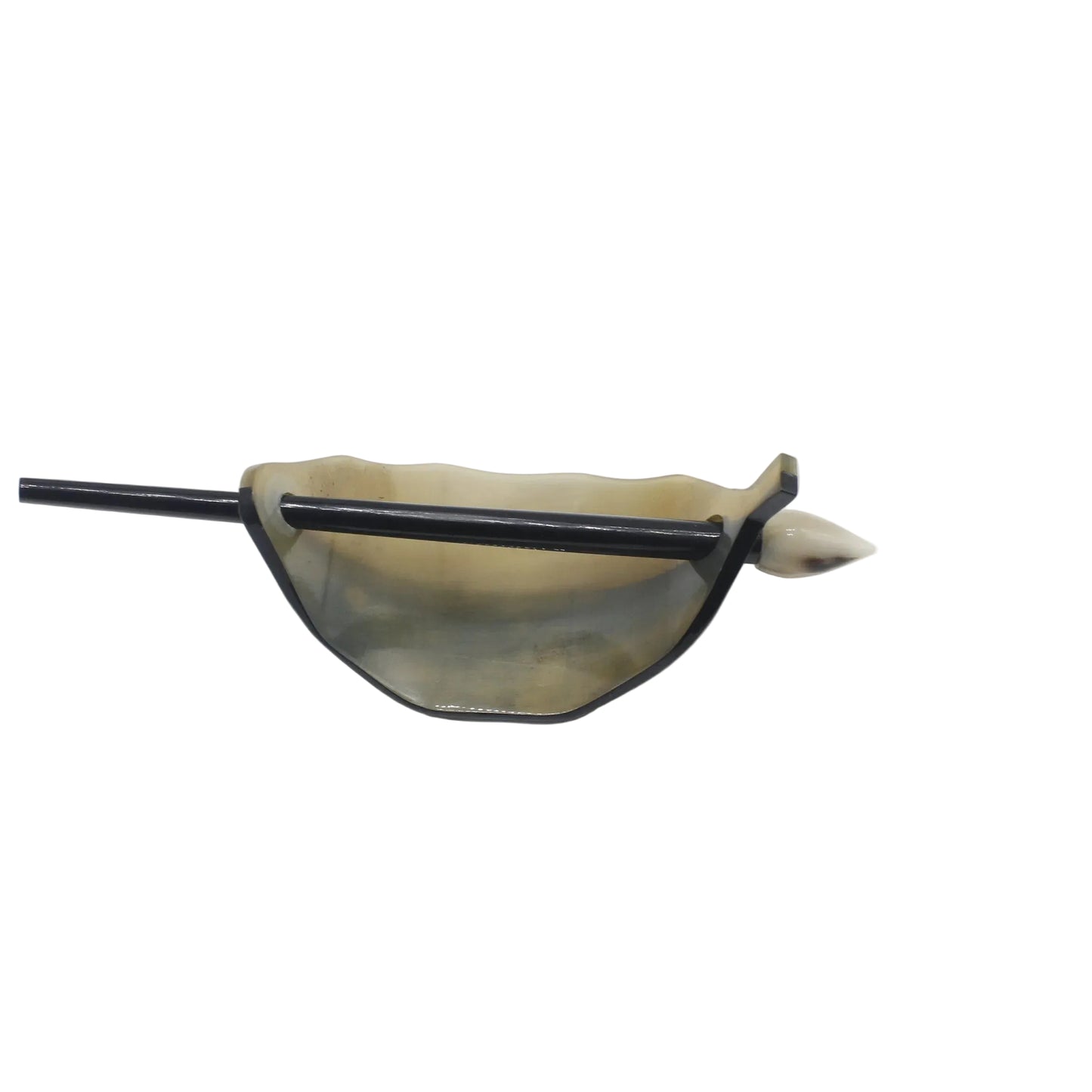 Buffalo Horn Leaf Hair Barrette — Handcrafted Sustainable Beauty