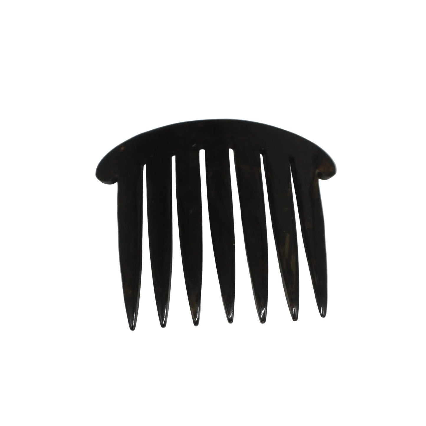 Buffalo Horn Decorative Comb — Hand-Carved Scalp Stimulator & Updo Holder