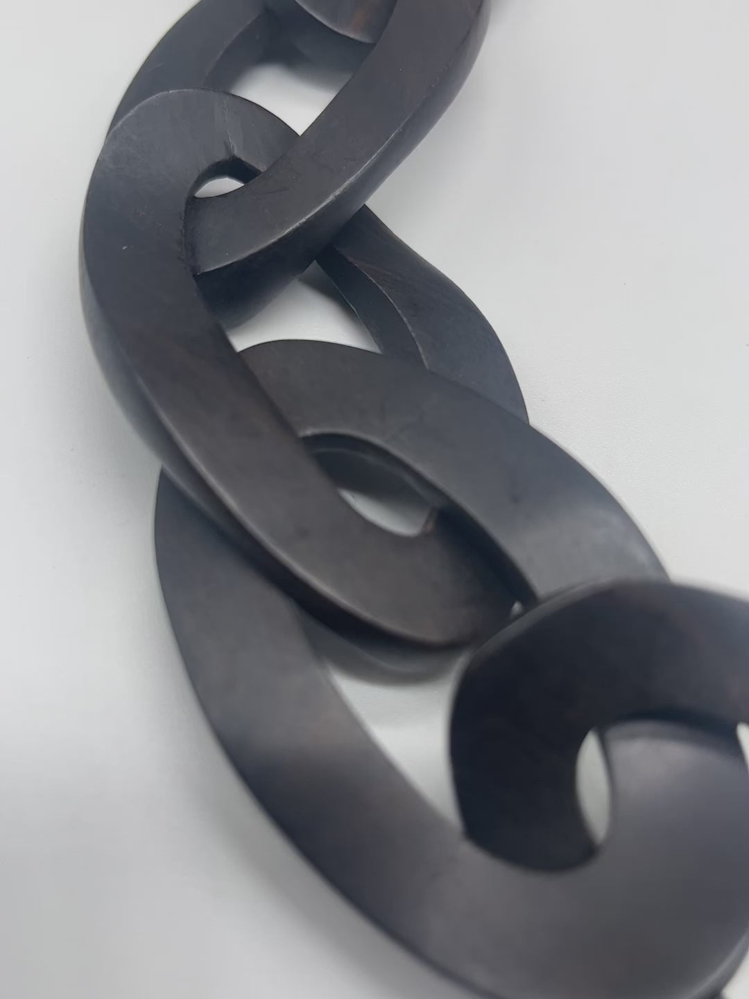 Handcrafted Ebony Wppd Necklace 