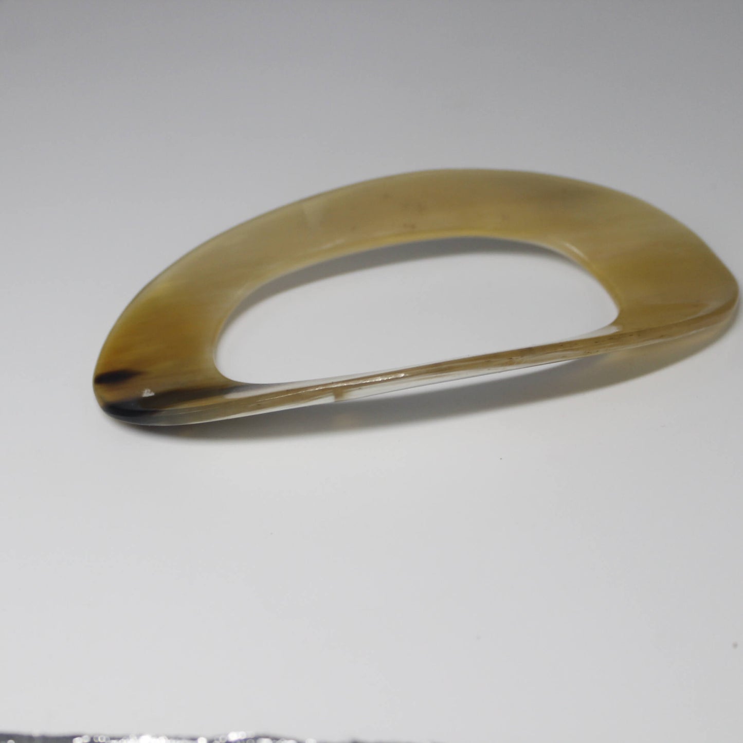 Horn Bangle Stackable Curved