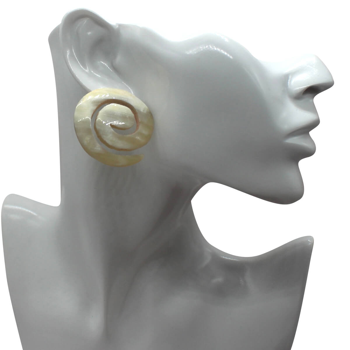 Swirl Horn Earrings